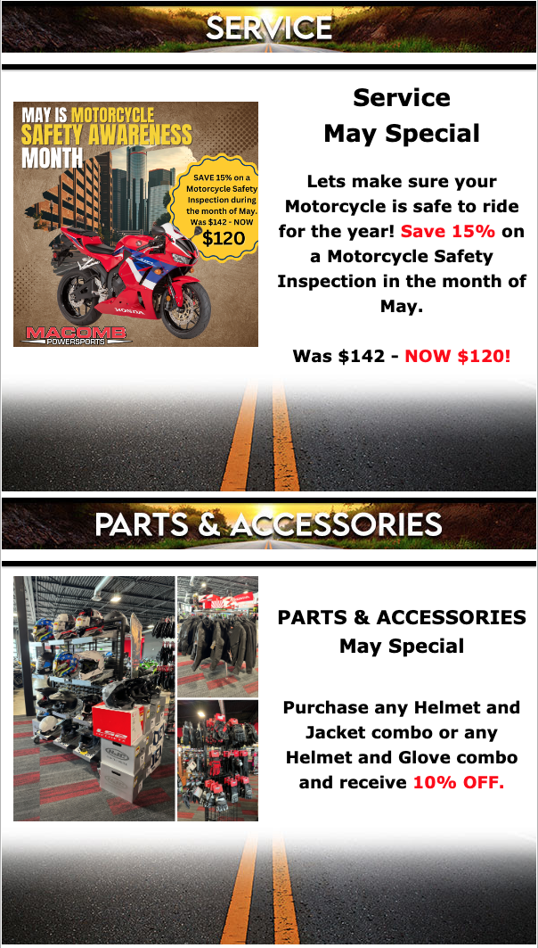 Specials | Macomb Powersports | Chesterfield Michigan